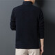 DVW luxury high-end brand pure wool sweater men's thickened winter half-zip stand-up collar knitted sweater base layer black gray 100% pure wool L 175 reference weight 135-150Jin Jin equals 0.5 kg