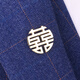 CLCEY喜字男士新郎胸针领扣女结婚西装衬衫配饰气质男徽章别针勋章 衬衫领角扣(相机) 黑色