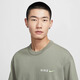 Nike (Nike) Herren-T-Shirt-Sommer-Back-Etikett gedruckt lose Baumwolldicke Schulter kurzärmelig Top HF6172-053/Hauptbildmodell 170/88a/m