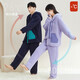 Qiulu Couple Pajamas Women's Winter Coral Velvet Thickened Velvet Warm Casual Can Be Weared Men's Home Clothing Set Milk Tea Coffee Women XL