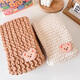 
Bangboshi scarf for women in winter cute little bear handmade wool material for boyfriend and girlfriend DIY warm knitted scarf Bear scarf [beautiful]