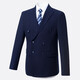 Yhv double-breasted suit men's slim-fit youth blue striped business formal casual suit 7674174 double-breasted 2XL (180)