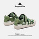 Kappa Kids children's sandals medium-sized children's beach shoes summer baby-toe sports slippers boy's hole shoes purple (upgraded version) 36 inner length 22.5cm suitable for foot length 22.0cm