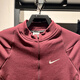 Nike (Nike) Offizielle Website Langarmed T-Shirt Herren Frühling Neues Sportbekleidungstraining Fitness Stand Collar Top FB8565-681 Dark Red L