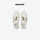 Kaalixto Star Shoes Original National Trend Design Niche Trend New Light-changing White Coconut Sports Canvas Shoes Men and Women White 35