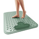 Gudie tpe bathroom non-slip mat pregnant women safety shower room anti-fall suction cup floor mat bathroom drain massage foot mat TPE Falls Green 40X70