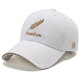 Pengjing Hut Männer und Frauen Four Seasons New Baseball Cap Korean Style Trendy Outdoor Outdoor Casual Fashion Feder besticktes vielseitige Baseballmütze Federschwarz