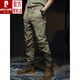 Pierre cardin men's high-end pure cotton casual pants men's American fashion brand retro loose spring and autumn summer work pants outdoor tying pants khaki 679 summer thin style 33 suggest 150-160Jin [Jin equals 0.5 kg]