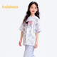 Balabala Children's Short Sleeve Girls T-Shirt 24 Summer Clothes for Middle and Older Children Sanrio IP 202224117030