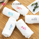 Jialiya baby face towel saliva towel Newborn baby supplies small square towel pure cotton 6-layer gauze towel embroidery style 5 pack one towel multi-purpose