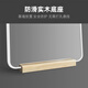 nolsia dressing mirror household door floor-standing mirror with base without installation and full-length mirror room entrance decoration white frame + ice glass silver mirror + wood color base 400mm*1500mm