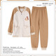 Camisa cómoda para mujeres, mangas largas de algodón puro de invierno, otoño e invernal de calidez delgada de algodón de algodón de algodón delgada, ropa para mujeres cálidas para el hogar MC15275 XXL (recomendado 135-150jin [Jin es igual a 0,5 kg])