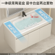 海松达不锈钢浴室柜组合陶瓷一体110cm洗手盆120大户型卫生间洗脸盆柜 奶咖12048cm圆弧盆+智能美妆镜柜