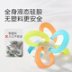 Shixi teether Manhattan ball baby teether hand ball baby soothing and chewing pacifier early education rattle toy chewing gum Manhattan teether ball mini