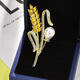End of the World Fashion Designer Golden Wheat Corsage Men's Suit Brooch Women's Coat Pin Lapel Pin Decoration h Style 4