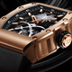 Bugatti (BONEST GATTI) Phantom Series German Hollow Men's Watch Barrel Automatic Mechanical Watch Valentine's Day Birthday Gift BG9904-A1 Dark Green