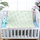 Royal Friends, Baby kann im Sommer mit Wasser gewaschen werden, atmungsaktiv, großer doppelseitiger Kristallvelvet, wasserdichte maschinelle, waschbare Neugeborenenmatte, doppelseitiger Kristallvelvet [blau] 50*70 cm [1 Stück]