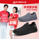 Zulijian elderly shoes men's spring and summer 2025 mesh casual shoes one foot breathable non-slip cloth shoes dad shoes
