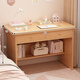 Xinyouliangjia computer desk desk with drawer small table study desk makeup table A093 80 pastoral oak color