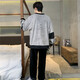 Pyjama masculin en automne et flanelle hivernale épaissis des étudiants de dessin animé rond chaud parmi les jeunes vêtements pour hommes en vrac wyex3883 l (recommandé 90-115 Jin [Jin est égal à 0,5 kg]))