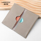 Lanshiko Card Bag Women's 2025 New Genuine Leather Small Document Storage Bag Men's Card Clip Card Bag Thin and Cute Card Cover Gray