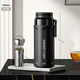 Kangzhiyuan thermos cup for men and women office brewing tea cup 316 stainless steel water cup business gift cup custom lettering black 600ml