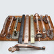 XMSJ Europäische antike Bronze-Holztür Großes Griff Villa Doppeltür Retro-Türgriff Apartment Hotel Offener großer Griff 9889 Qinggu-to-Total Länge 420 mm