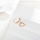 Chao Acer 18K gold earrings, color gold earrings, birthday gift for women, simple style EEK30008418 single style