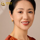 CHINA GOLD Gold Earrings Women's Pure Gold Earrings Earrings Mom's Mother's Day Gift for Mom Earrings Approximately 2.7g + Free Brand Gift Box
