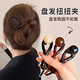 Tang Funi's hairpin on the back of her head, one-word hairpin, high-end lazy person's hairstyle artifact, 2024 new high-end grabber clip, women's twisting clip, coffee-colored bead one-word hairpin