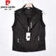 Pierre cardin summer men's vest nylon quick dry sun protection horse clip sleeve men's outdoor vest fishing travel vest black 105
