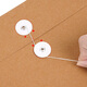 
SIMAA 25 pieces A4 kraft paper file bag for bidding 250g thickened model/side width 6cm 6629