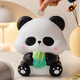 Qi Le birthday gift panda piggy bank for women, children, large capacity, depositable and removable, new style for boys, only in and out of the piggy bank, Panda Dada (large size)