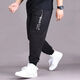 NanYUQIU) Large size casual pants for men with fat plus size loose sports casual pants for spring and summer fat guy tying pants trendy fat man 200 72152 4XL Recommended 200-220Jin [Jin equals 0.5 kg]