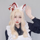 Luoyi fox ears headwear movable and replaceable earmuffs rechargeable kc electric headband animal ears fox ears detachable motor (electric headband)