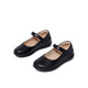 Zapatos de cuero negro de primavera y otoño de Snafi zapatos de cuero para niñas cómodos zapatos de princesa de princesa