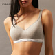 
Calvin Klein underwear women's ck comfortable upper support light sports no steel ring soft support thin pad vest bra QP3271O P7A-Coconut Blue Gray M