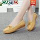 Cartelo Flat Women's Shoes. Cuir Soft Sole Breatchable Mother Chaussures Chaussures célibataires pour femmes Chaussures de bœuf de grande taille Sole Sole Casual Enceinte Women's Chaussures 6629 Grey Hollow 39