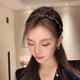 Xiangwan headband black rhinestone headband women's high-end going out hairpin hairpin face wash headband pressure hair headband headwear