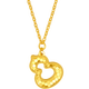 Saturday Blessing Pure Gold Gourd Pendant Gold Necklace Girl Birthday Gift Price A0612811 About 3.31g