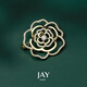 Jay flower brooch women's suit corsage as a birthday gift for mother-in-law and elders
