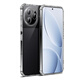 McCooqi is suitable for Xiaomi Redmi K80 four-corner anti-fall mobile phone case, all-inclusive anti-fall airbag transparent protective cover soft shell TPU transparent white