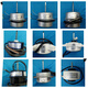 Climatisation Unité extérieure unité intérieure Motor Haier Motor DC Ventilateur externe Moteur du moteur du moteur du moteur AC 0150403047 (Y6S688B810)