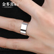 Jinduoxi pt950 platinum ring men's solid wide version domineering smooth plain ring ring platinum men's ring pair ring size 26 weighs about 8-8.2 grams and is about 6mm wide