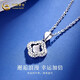 China Gold (CHINA GOLD) PT950 platinum necklace for women, four-leaf clover pendant, platinum clavicle chain, wedding and birthday gift for girlfriend and wife, four-leaf clover PT950 platinum pendant, about 1.8g, free silver chain