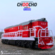 Kaiwei (Kaiwei) 1/87 Dongfeng Metallzug Modell Retro Simulation Dampfmaschine Green-Haut-Lokomotive Kinderspielzeug Geschenk Dongfeng Zug Blau und Weißblau