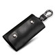 MAIWEINI key bag for men's real leather waist hanging keychain for home large capacity women's fashion Korean multi-function car lock key bag black [6 key positions]
