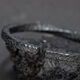 
Cottontail rabbit retro black vine solid bracelet bracelet men's trendy personality open-mouth bracelet men's accessories black vine [optical opening]