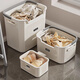 Mud quality dirty clothes basket dirty clothes storage basket household dirty clothes basket laundry basket bathroom bathroom clothes artifact laundry basket large + medium + underwear basket cream white