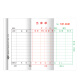 Huilang 10 Paket Triple Outbound-Bestellungen 20 Sätze 36K 175*128 mm kohlenstofffreie Finanzdokumente 1278